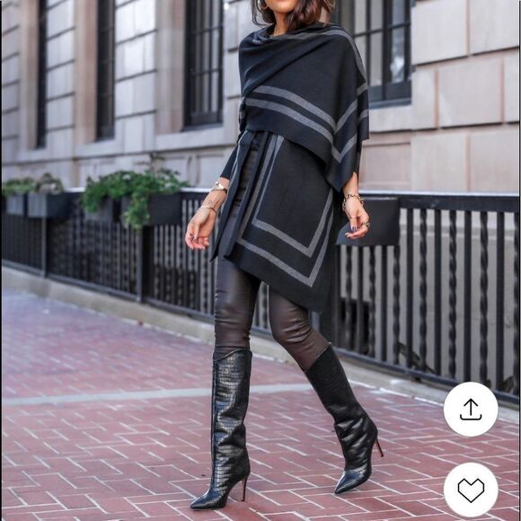 White House Black Market Sweaters - White House Black Market Ruana Wrap